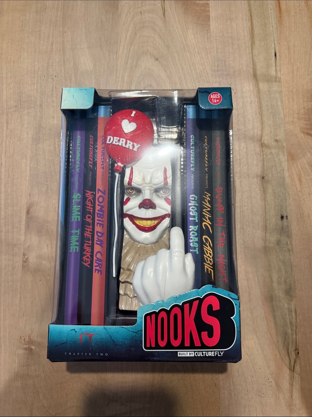 NOOKS Novelty Clown Pencil Holder with Red Balloon Accent - Multicolor